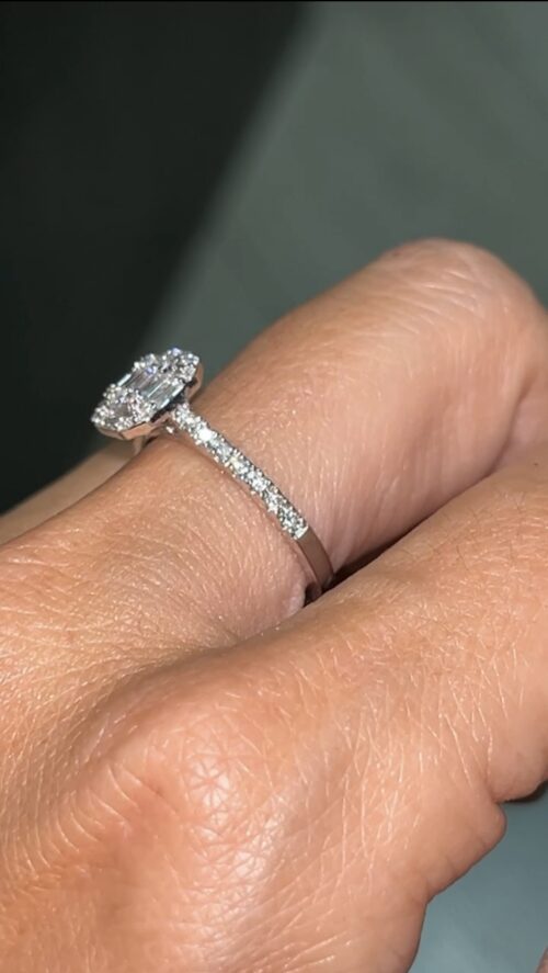 Sortija de diamantes - VENDIDO - Imagen 3