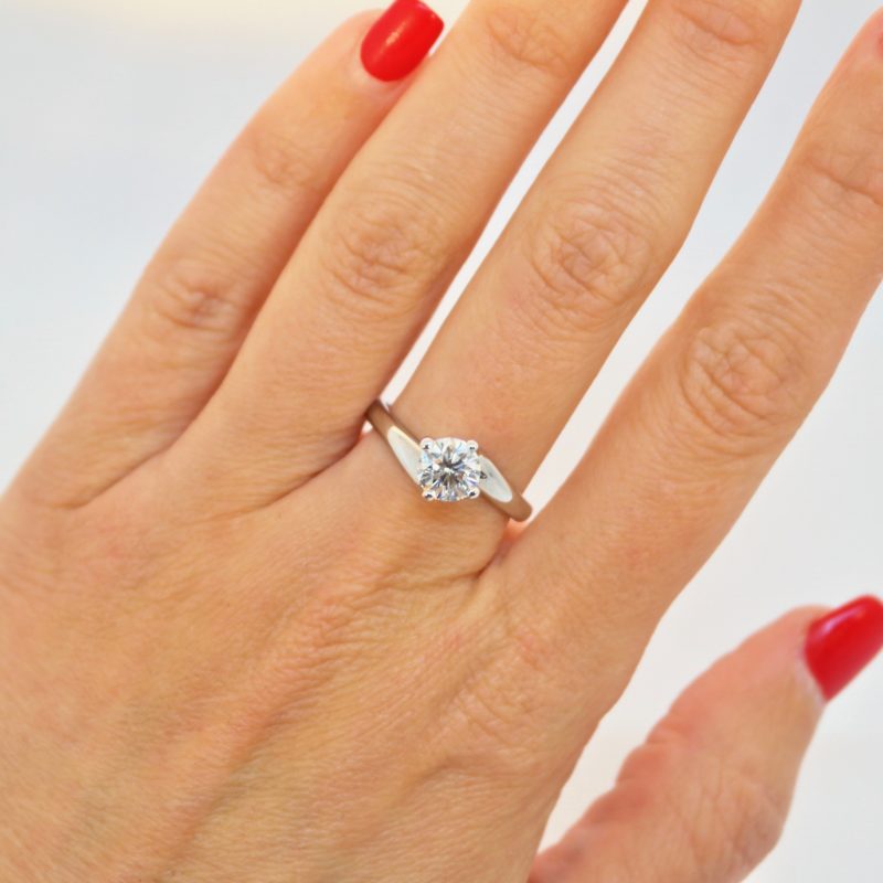 Anillo solitario diamante de 1 kilate El Taxador Anillo solitario diamante de 1 kilate El Taxador