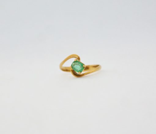 anillo vintage esmeralda
